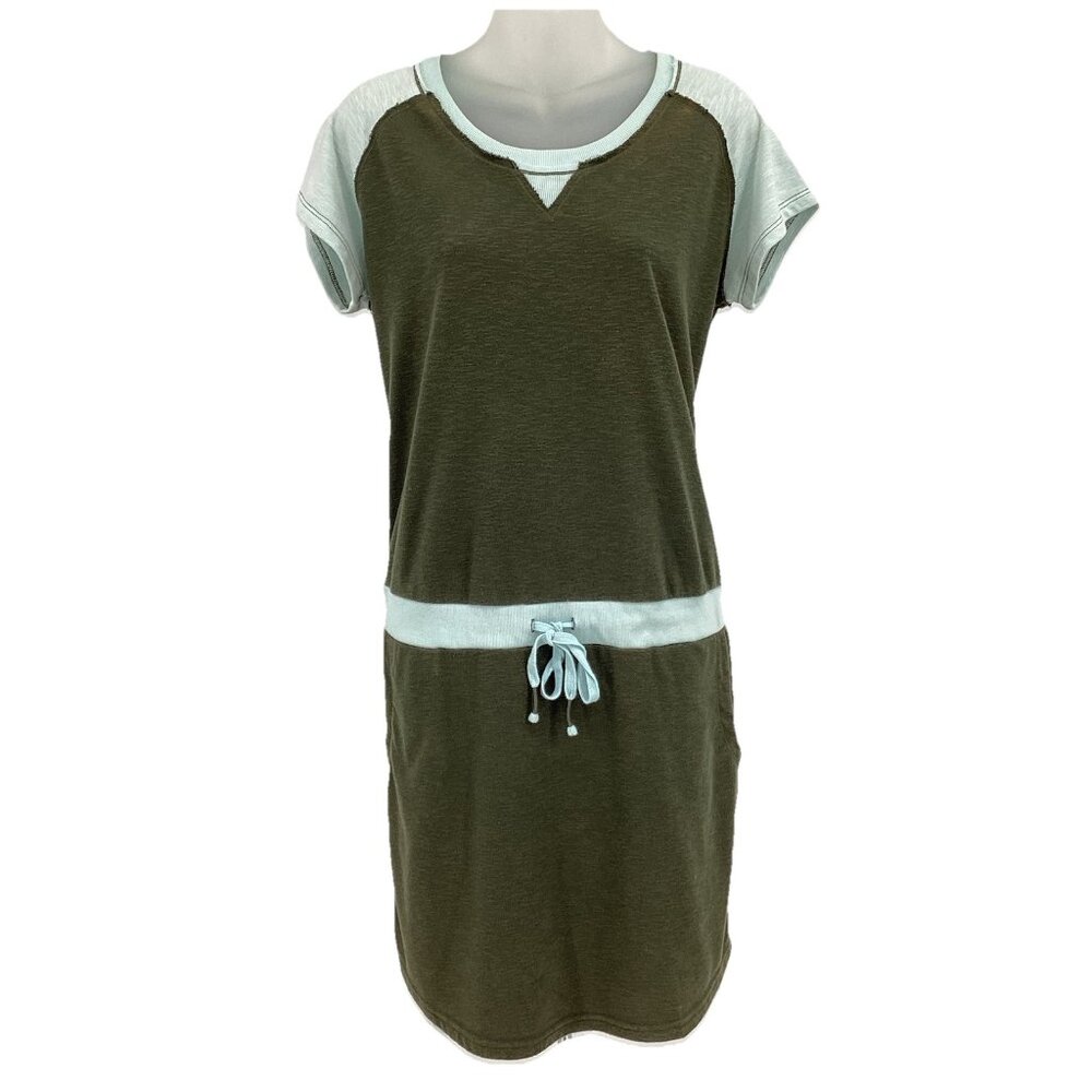 Title Nine Womens Unconventional Sleeveless Dress Tennis Olive Green Sz Large